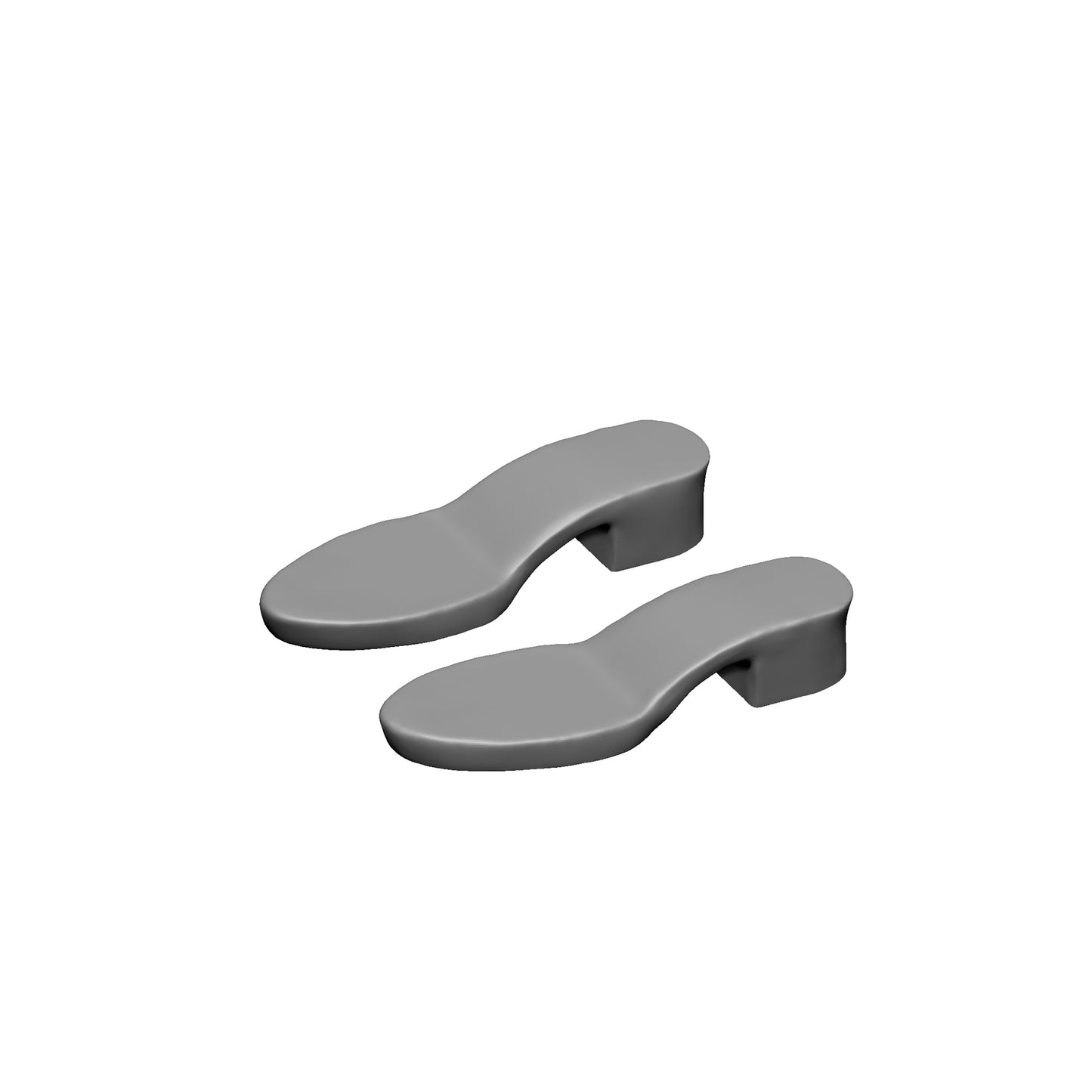 [3D data] Doll Shoe Bases STL Files – 6 Heels for Integrity Toys (3D Printable)